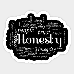 honesty trust Sticker